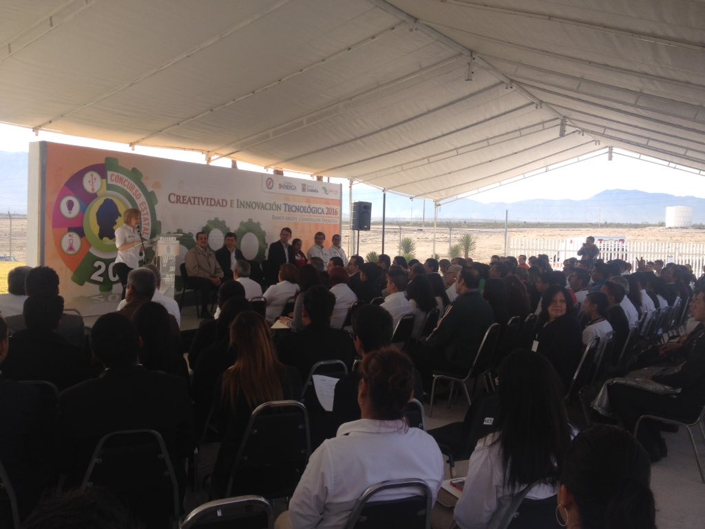 CECyTECoahuila's tweet photo. Ceremonia inaugural del Concurso Estatal de Creatividad e innovación Tecnológica @cecyteramos #Coahuila https://t.co/k7tZrvMiN8