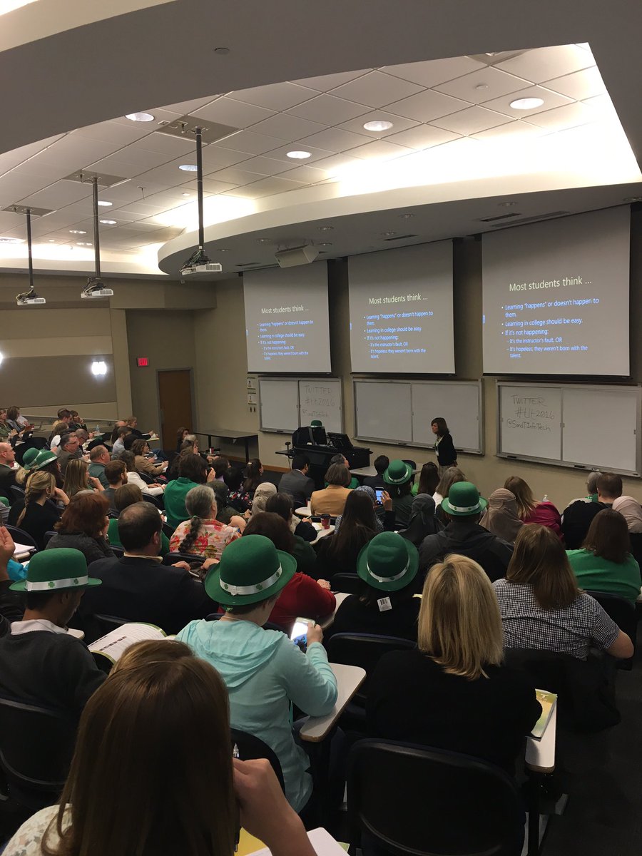 SandTInfoTech's tweet photo. "Self-regulated learning leads to higher thinking and self-efficacy." -Dr. Linda Nilson, Keynote Speaker #tlt2016 https://t.co/y0Lec7BhIg