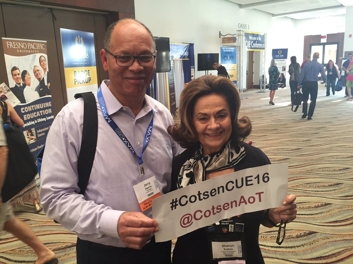 <a href="/SharonSutton/">Sharon Sutton</a> <a href="/CotsenAoT/">ART of TEACHING</a> @cueinc here we go!