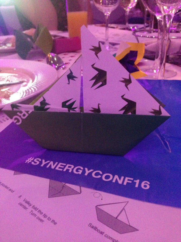 #synergyconf16  sailing into the sunset