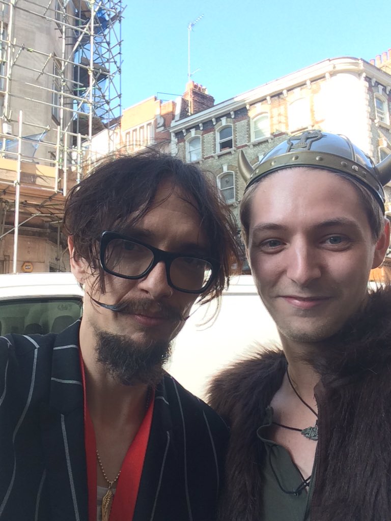 joestickland's tweet photo. Happy Birthday to my hero @JustinHawkins I said 'you're my hero', he said 'Thanks, likewise' I believe it! #heroes https://t.co/vxspORhWns