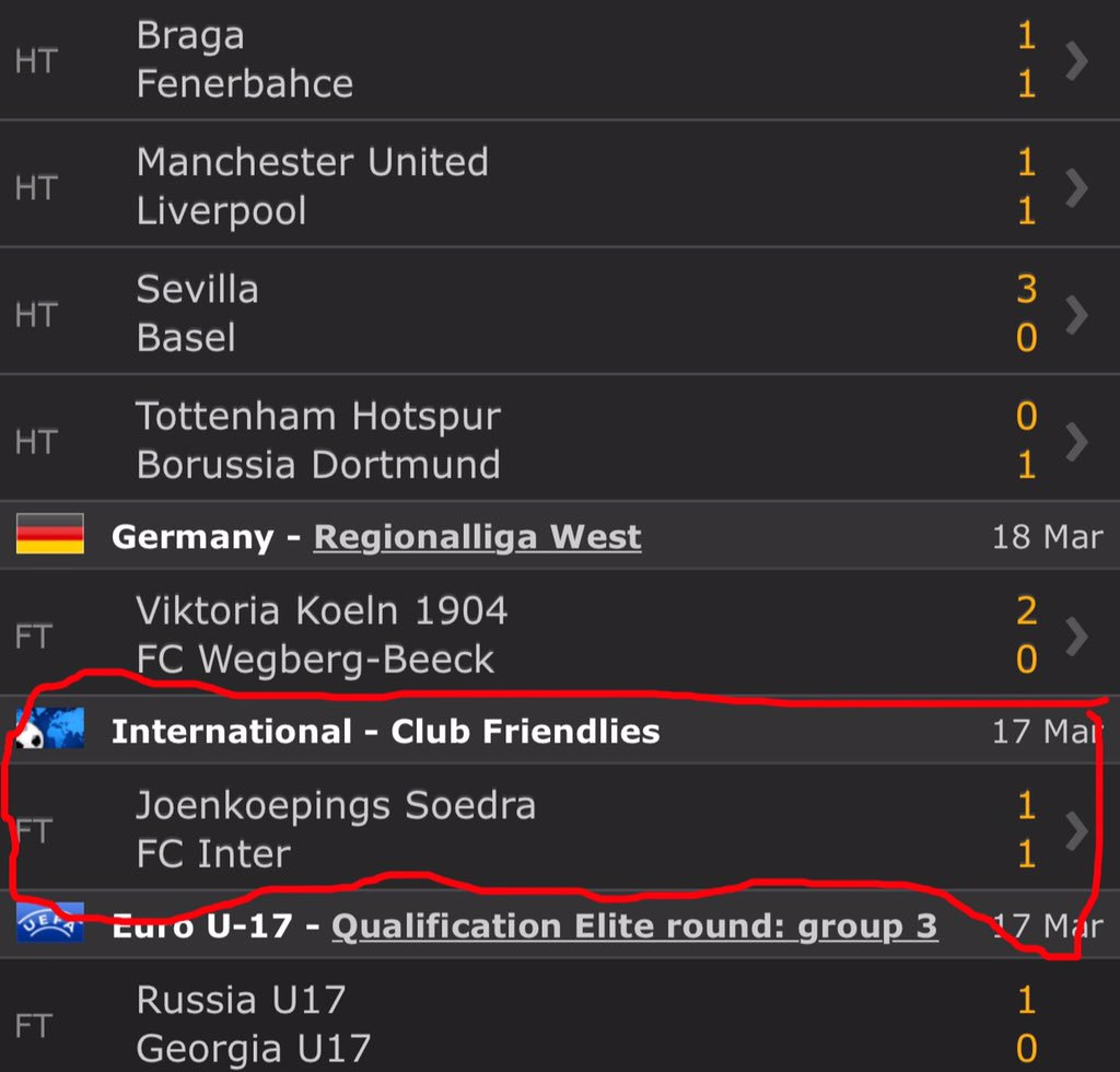 Buka livescore dapet beginian wkwkwk