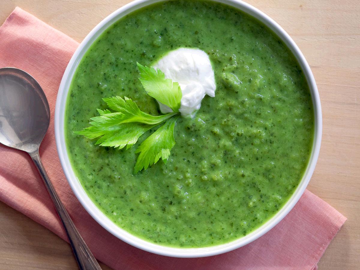 WholeFoods's tweet photo. Spring tonic for #dinner! Celery-Parsley Soup: https://t.co/5jTRiCAH67 #EatGreens #StPatricksDay https://t.co/8qsM4ESnMj
