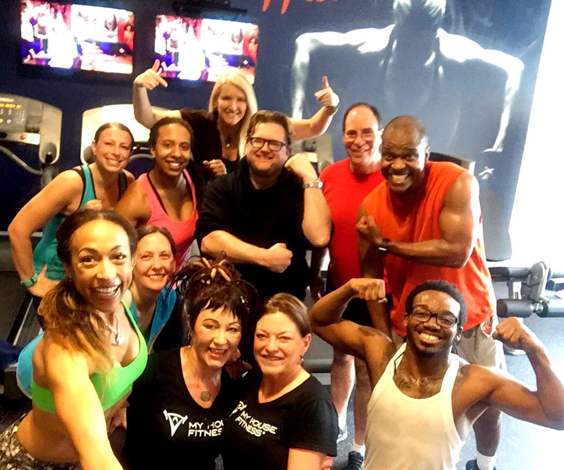 DawnAtFOX9's tweet photo. This group tho! Thanks @lorrielean for the pic! #GamesClass #MyHouseFitness #AdultRecess https://t.co/mS8xgM8YnK