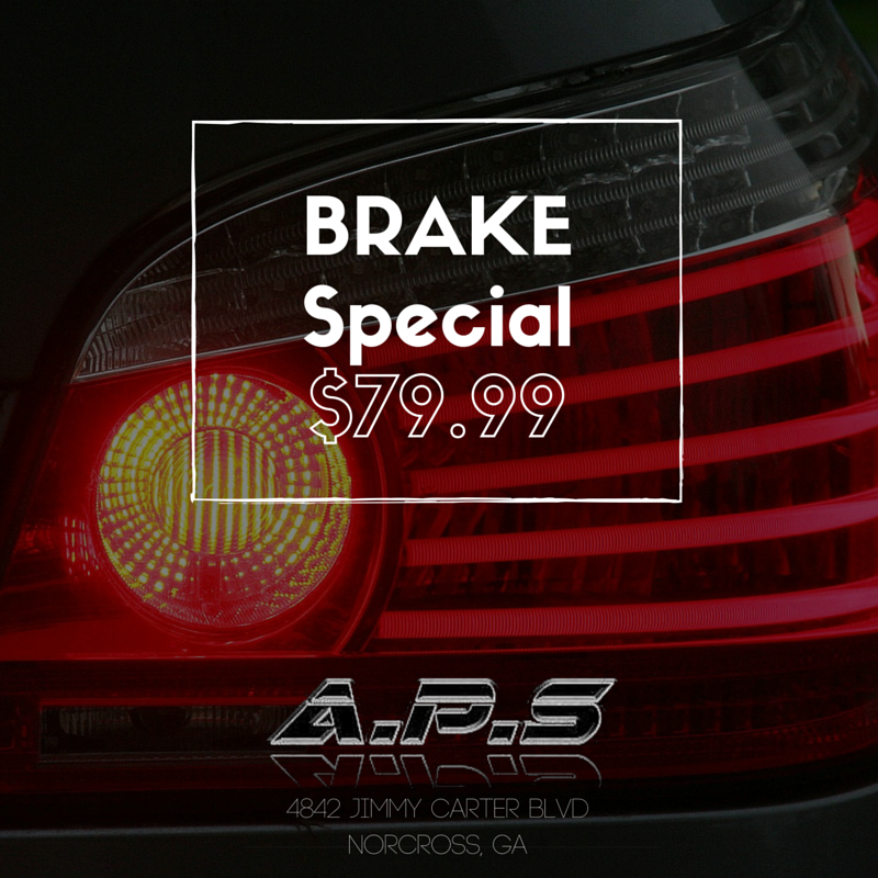 Happy #StPatricksDay! We're celebrating all month w/ this APS #Brake #Special. Stop by &amp; mention #APSAtlanta! #RT