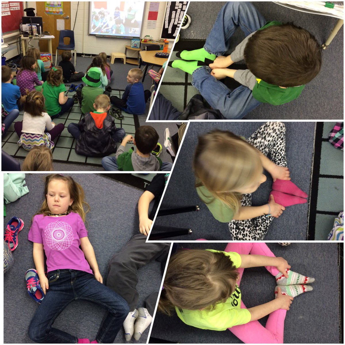LeahO77's tweet photo. @MrsObachsClass did day 4 of the #connectedwellness yoga challenge today!  @meskinders @india0309 https://t.co/Y50Fy0JTvd