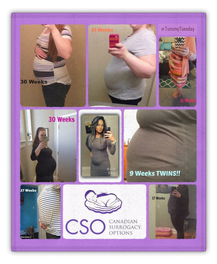 CSOJoanne's tweet photo. Here are some of this weeks bellies for our #TummyTuesday !!! Grow Babies, Grow!! 
#surrogacy #canadiansurrogacy https://t.co/3ruSC61CFI