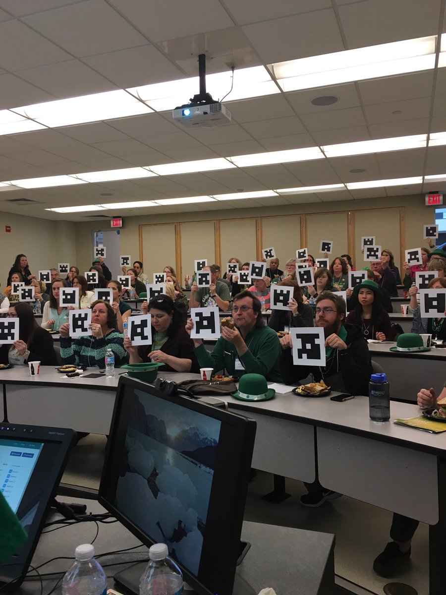 SandTInfoTech's tweet photo. Trying out new classroom technologies during the student-lead lightning round! #tlt2016 https://t.co/It2ZnHT4ZQ
