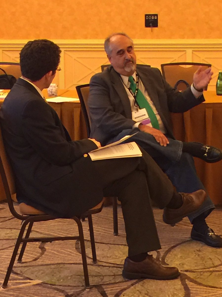 NaRCAD's tweet photo. Mike Fischer and @AMDApaltc's Len Gelman roleplay an #academicdetailing visit at our #PALTC16 session! https://t.co/Nno36yRopI
