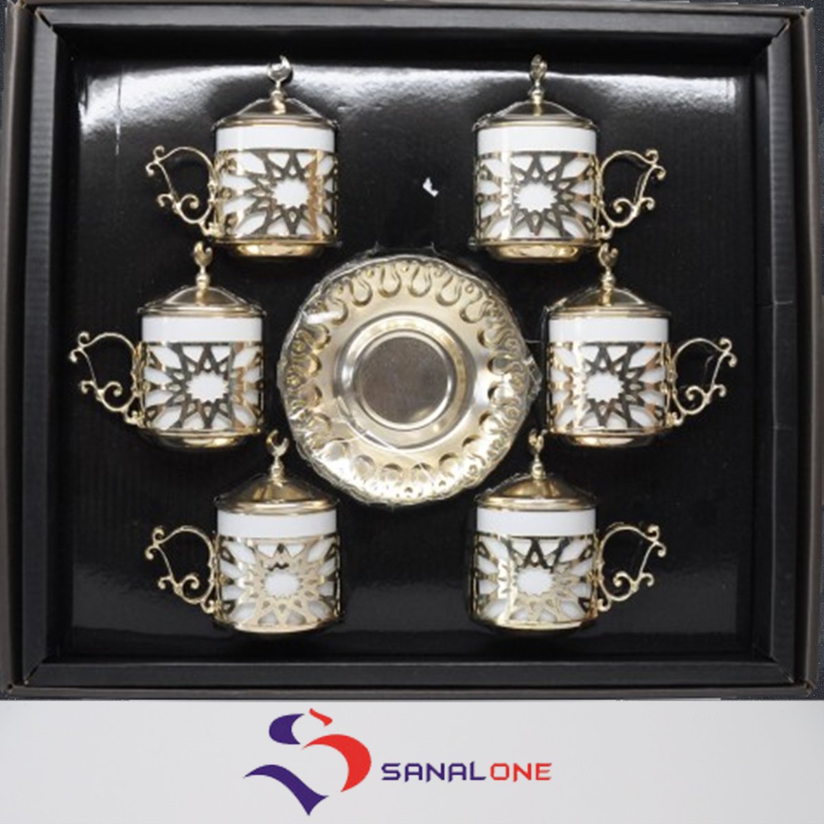 Altın Renkli #Kahve Takımı #FincanSeti 6 Kişilik
 goo.gl/wL2GWs
 #türkkahvesi #fincantakımı #sanalone