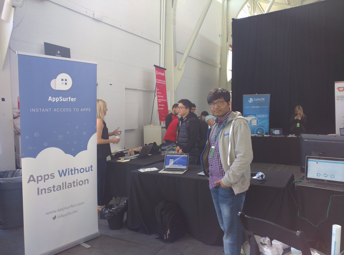 AppSurfer's tweet photo. Appsurfer is all setup at #DroidconSF Come meet the team. https://t.co/iGyv6dKIzJ