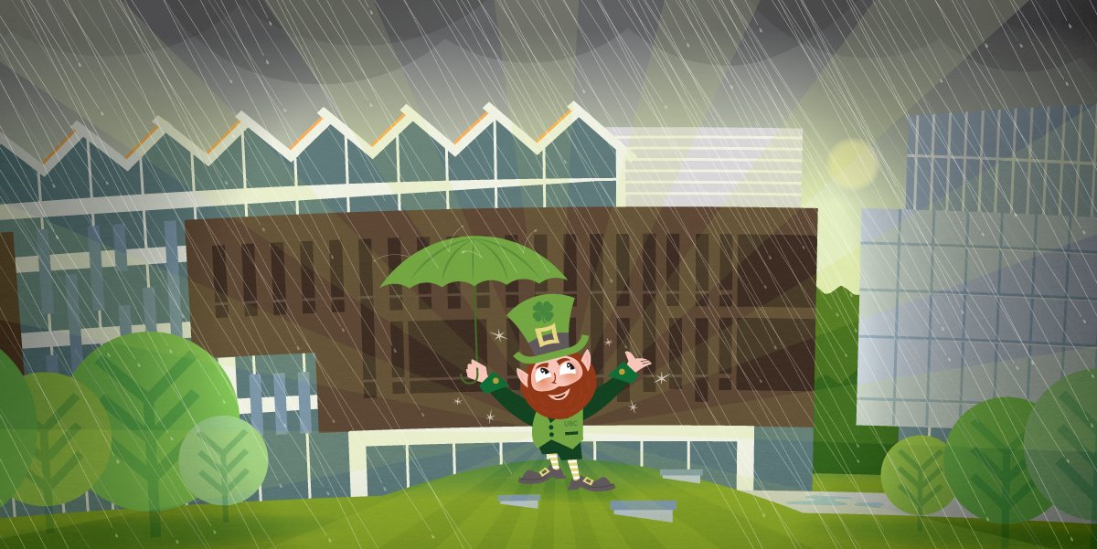 UBC's tweet image. Celebrate St. Patrick&apos;s Day at the #CISFinal8! ow.ly/ZCkFv