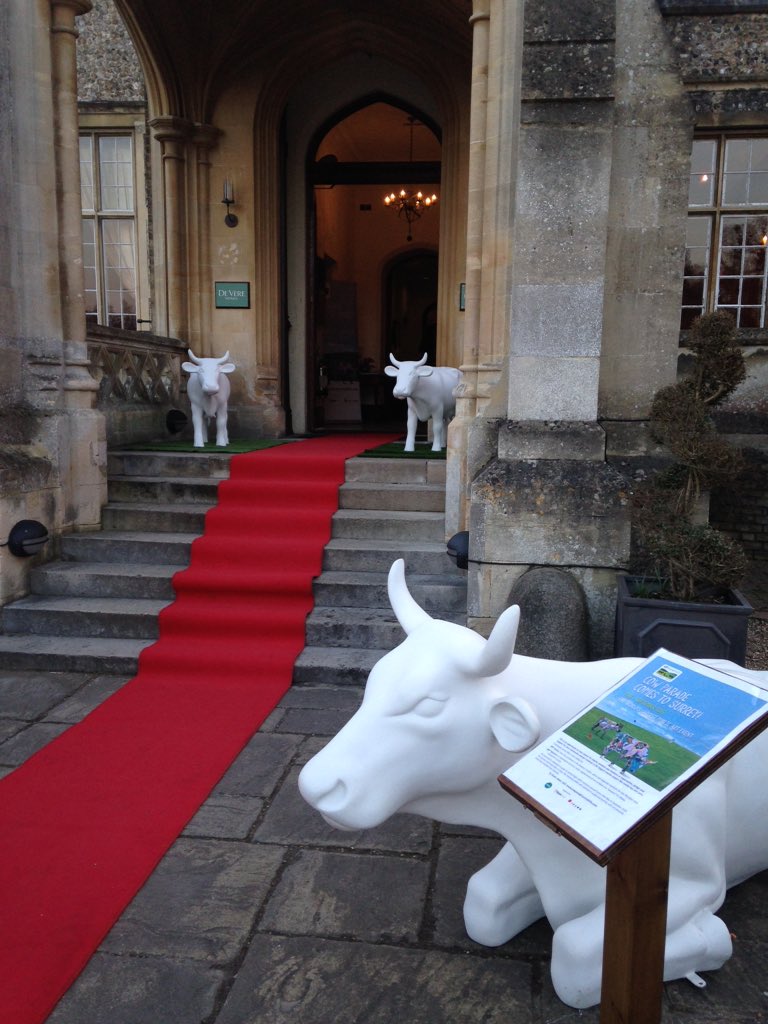 CowParadeSurrey's tweet photo. It's all happening @HorsleyPark - still time to come &amp; find out about #cowparadesurrey - we're here til 8pm https://t.co/S3vQEupE7W
