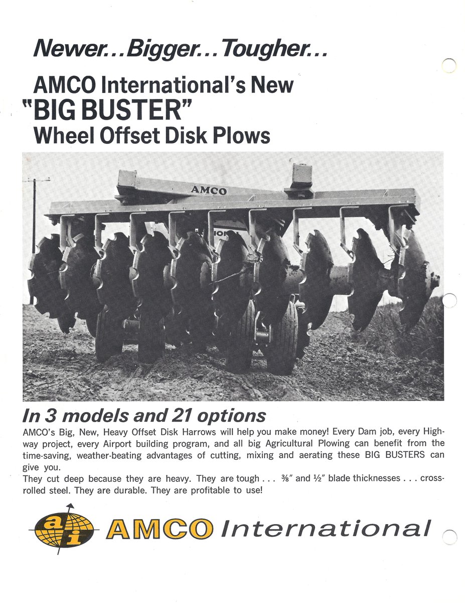 amco_mfg's tweet photo. TBT! The Flyer says it all! no messing around! #Amco #HeaveyDisc #AG #OffsetDisc https://t.co/KNDudUI4kT