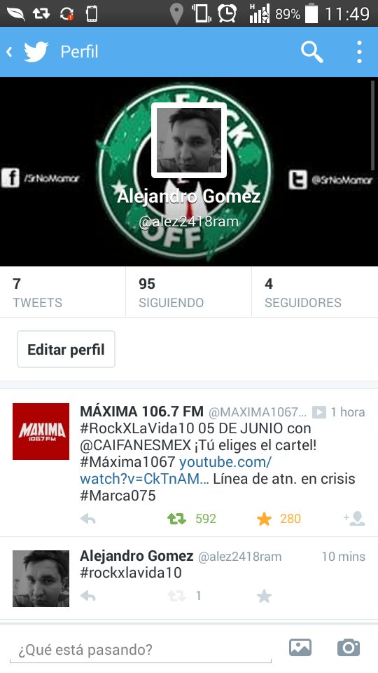 alez2418ram's tweet photo. @MAXIMA1067FM @Tavaresmaxima #Rockxlavida10.. 05 de junio\m/ https://t.co/nZCapng6wY