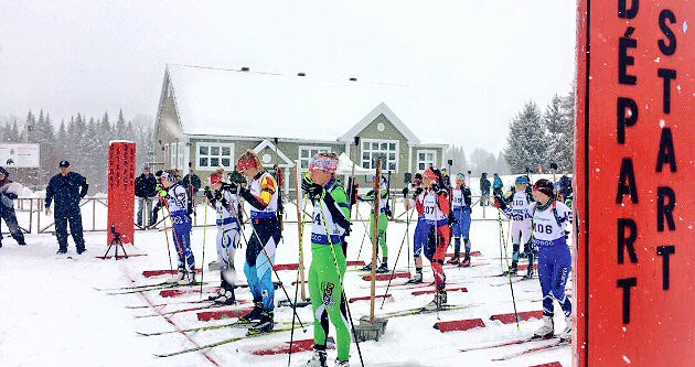 Biathlon2016's tweet photo. Women's start line #Pursuit #Race https://t.co/cG8OP8XZzG