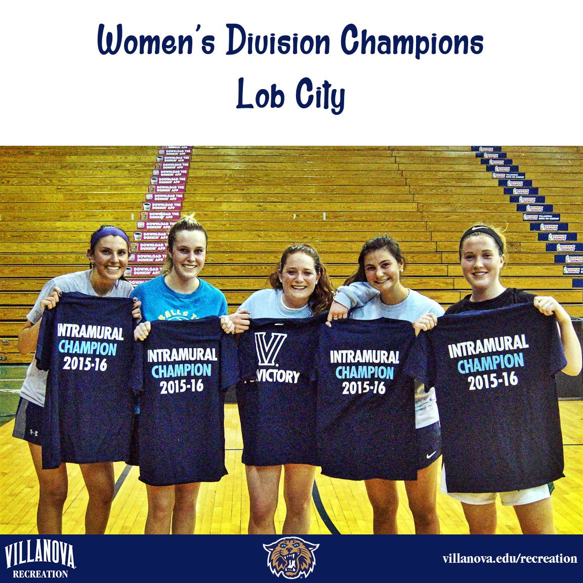 VillanovaREC's tweet photo. Congratulations to our 2016 #VUIM Coed &amp; Women's Basketball Champions! #Villanova #Wildcats #NovaNation https://t.co/FCDTOmwFp4