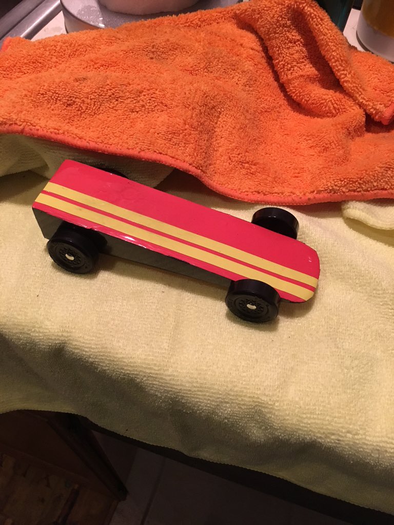 megcheer99's tweet photo. Just arrived back from the pull down rig in concord NC with @Josh6williams . Pinewood Derby #PACK33 @boyscouts WIN https://t.co/hxDHDaojM3