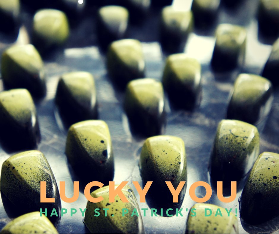 Happy St. Patrick's Day! Stop by and pick up some green treats!