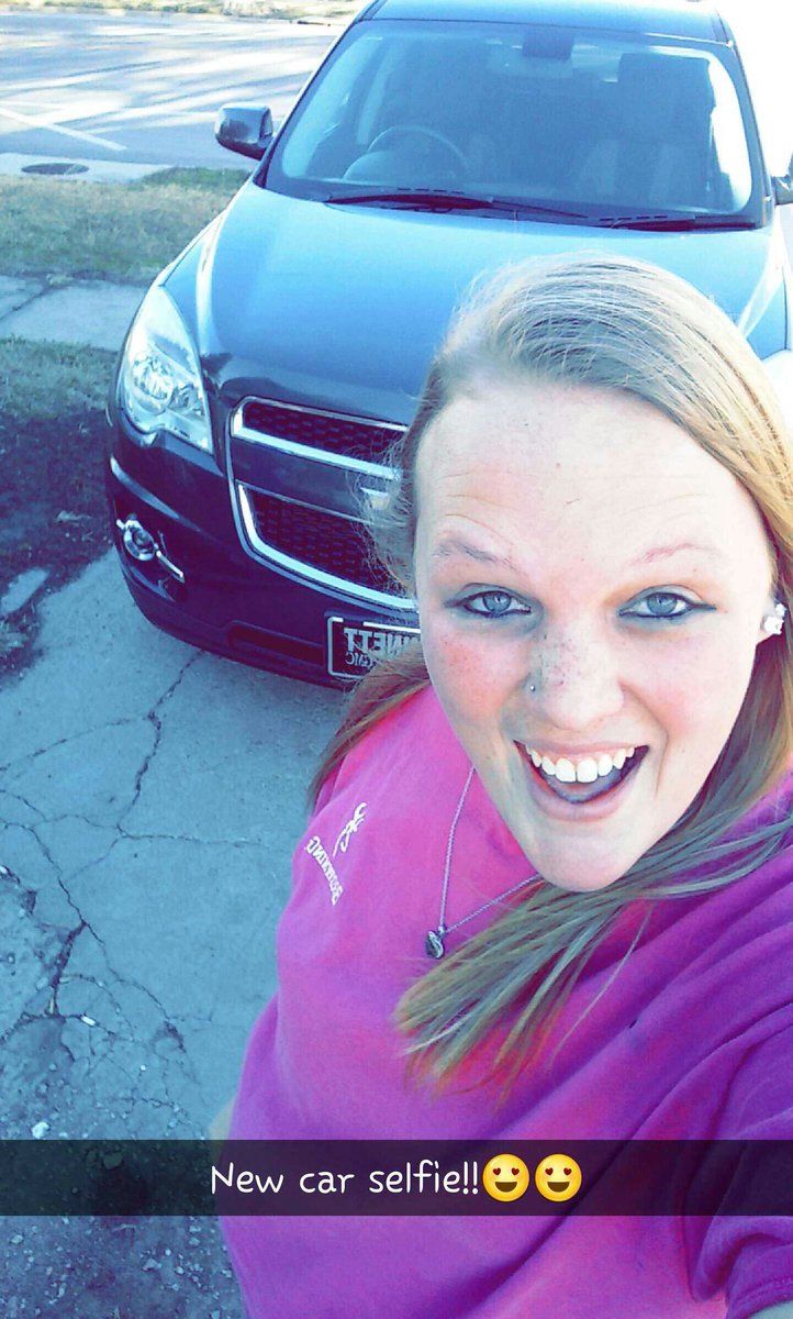 emcleighton's tweet photo. I still can't bieve it..I went from a little POS to this?! All thanks to my other half!😍😍 #newcar #blessed https://t.co/0zs4Yj8ArI