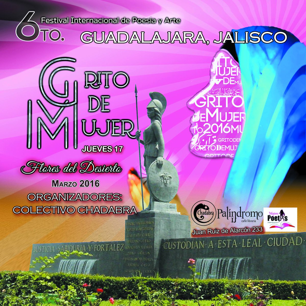 rol_gdl's tweet photo. Hoy #GritoDeMujer en el @Palíndromo a las 7:30 #CulturaRolGdl #poesia https://t.co/lXo9hiWJw3