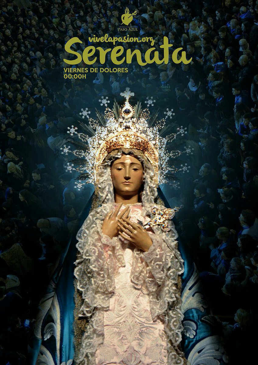 pasoazullorca's tweet photo. Muy pocas horas para comenzar la #SSantaLorca2016 #SemanaSantaRM con Ella, la Stma. Virgen de los Dolores. https://t.co/QmQueVYt7o