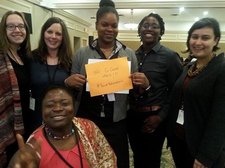 TheRedwoodTO's tweet photo. Our staff co-create magic in the lives of women and kids. @WomanACT #SSxSS 2016. #EndVAW https://t.co/m78TwRBbab https://t.co/YlIJoINa3c