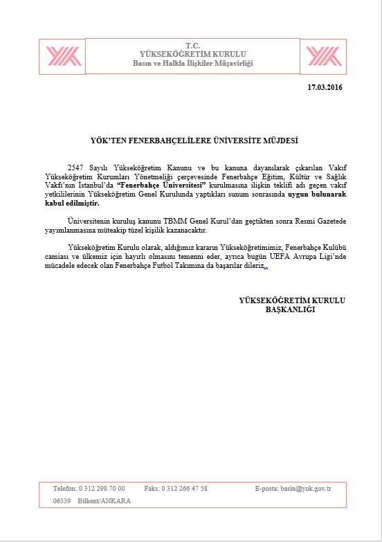 #FenerbahçeÜnlversitesi