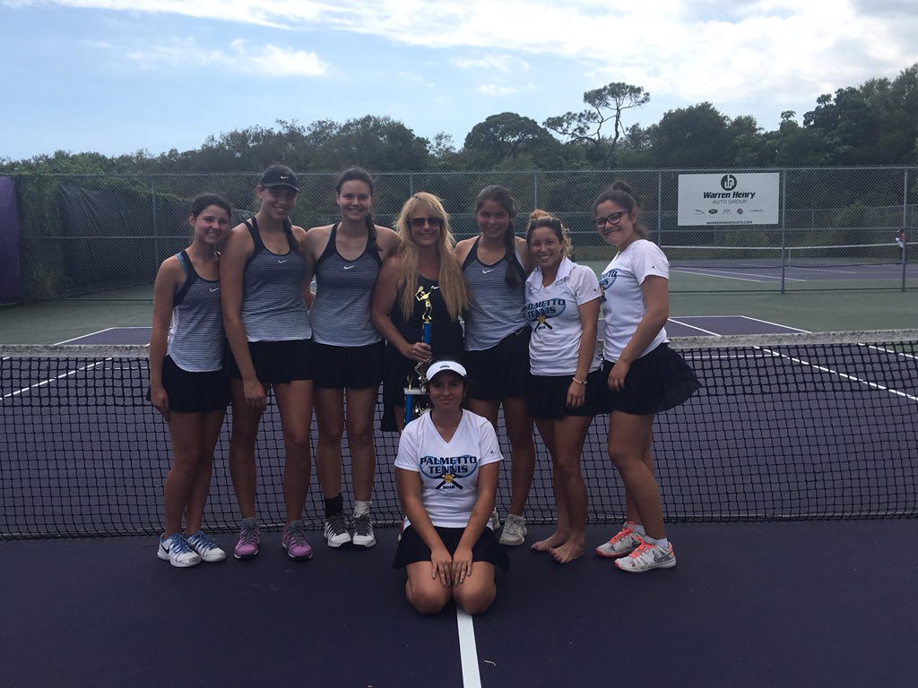 MPSHAthletics's tweet photo. Palmetto Girls Tennis wins GMAC title! @palmettoSHS @HeraldSportsHS https://t.co/li2SE0kN74