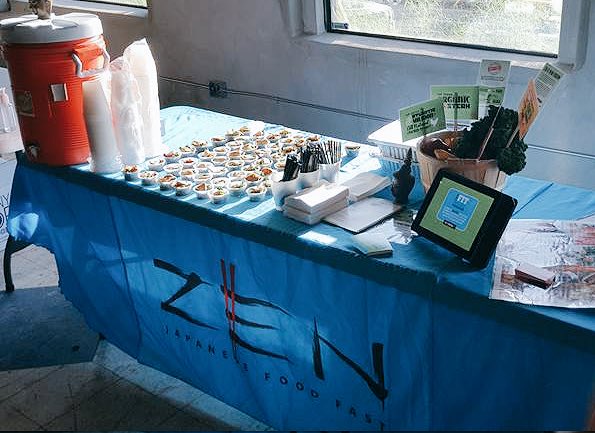 Big thx to <a href="/EatZEN/">ZEN JapaneseFoodFast</a> for coming out and fueling our athletes w/ farm2table vegetables &amp; all-natural chicken breast 💪🏻