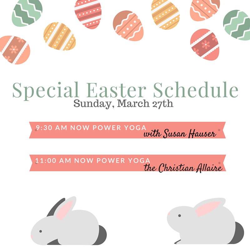 Easter Sunday we will be offering a special shortened schedule so that we can all spend more time with our families!