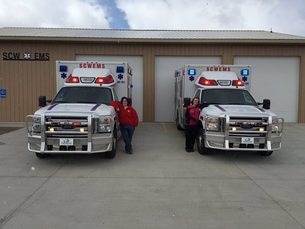 Twin MXP-150's for South Central Wyoming EMS, Saratoga WY. #DEMERS <a href="/DemersAmbulance/">Demers Ambulances</a> <a href="/aliarcprobumper/">Ali Arc Bumpers</a> <a href="/aliarccory/">Ali Arc Cory</a>