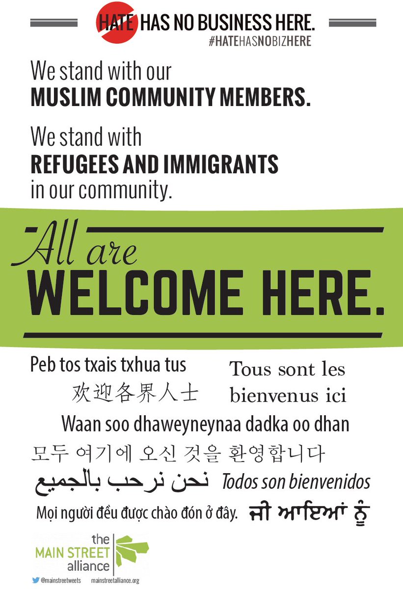 OpenCommNS's tweet photo. Dozens of groups will #StandWithMuslims Sun 3/20! @mainstreetweets is bringing this poster! https://t.co/CvvGN6zq3Q https://t.co/fIRnmBY9Da