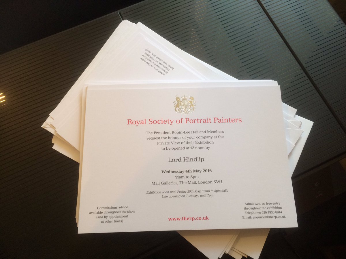 RP_portraits's tweet photo. The invitations are out! #RPShow2016 https://t.co/hHscFlh0Xi