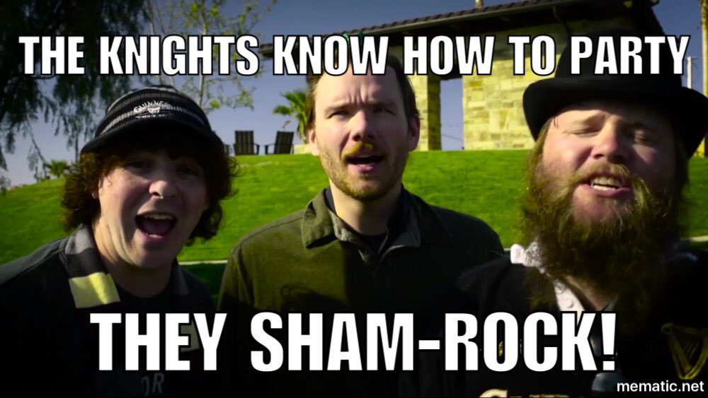 knightscomedy's tweet photo. #StPatricksDay from the Knights! #huzzah #kocHuzzah https://t.co/1NWLlDIX2V