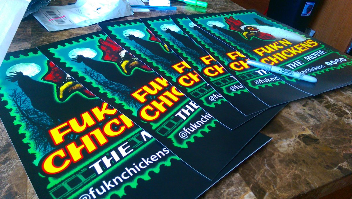 fuknchickens's tweet photo. #thankyou all for your excitement and support. 11x17 deal at @officedepot shipping #posters as soon as I land in KY https://t.co/HW0Mxw6eCB