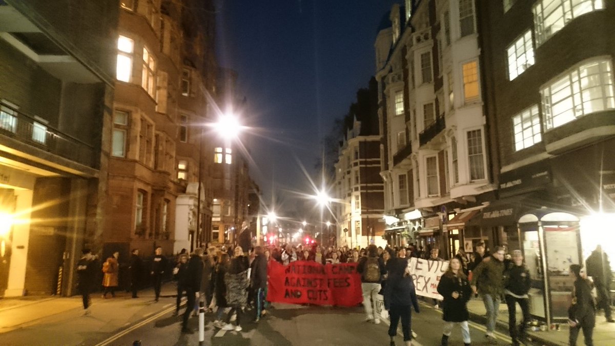 LondonStudent's tweet photo. We're heading for Tottenham Court Road #evictrex https://t.co/uos5uEJ3nZ