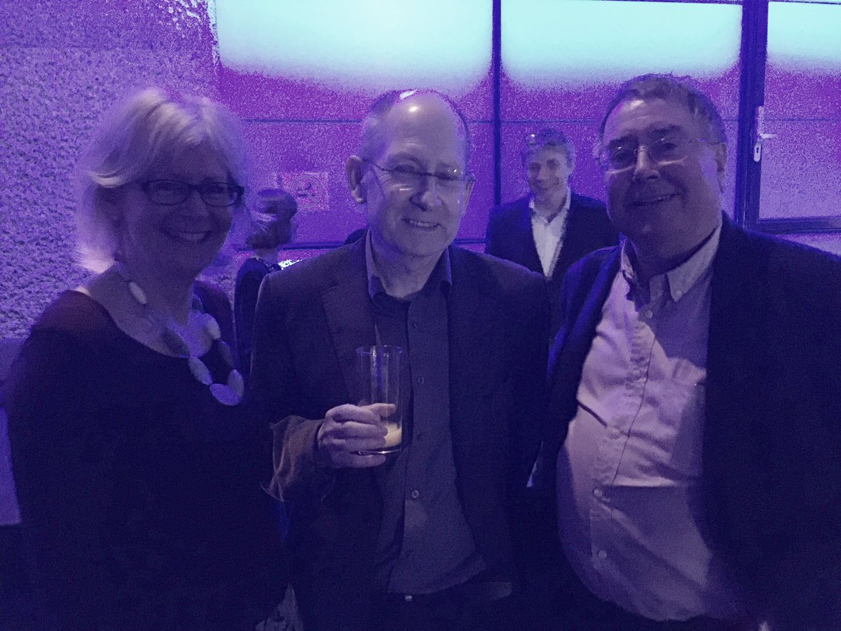 orionbooks's tweet photo. What's this? @sbxr, Malcolm Edwards and Susan Howe holding up the bar! #Orion2016 https://t.co/VzTks8o6e9