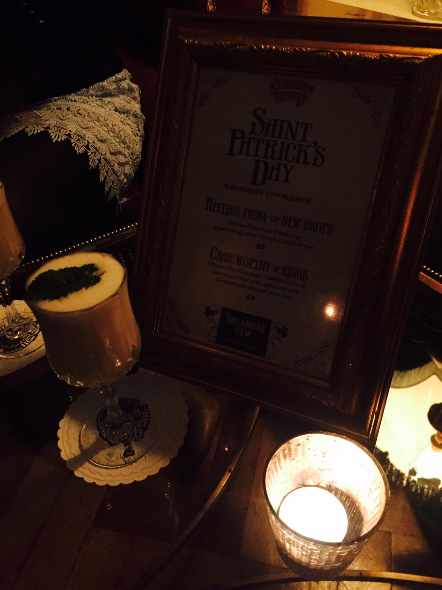 PlinstonC's tweet photo. St Patrick's day cocktails @TullamoreDEWUK @bryonyritchie @FoggsTavern https://t.co/e7AxIzLv5R
