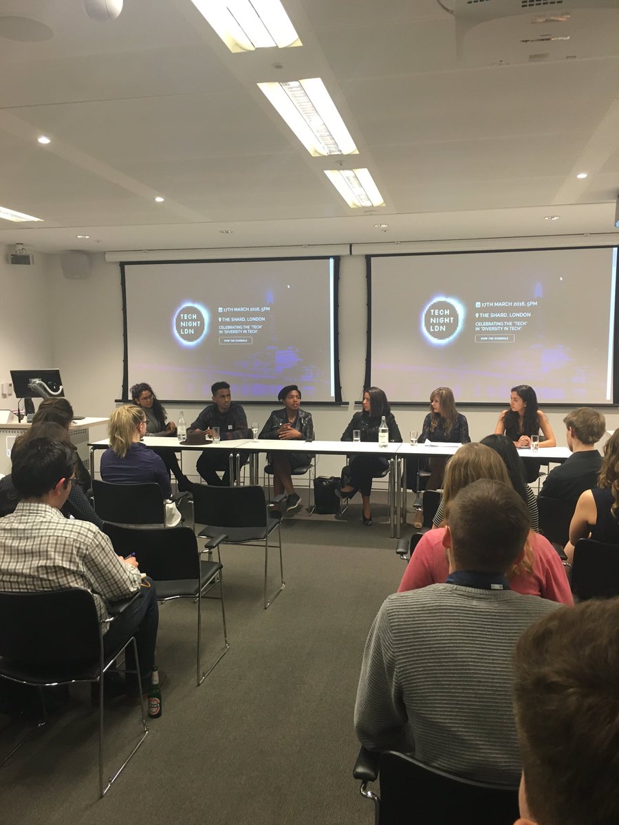 MLHacks's tweet photo. #TechNightLDN proving you don't need to study CS to be great at tech. Studied philosophy, business, even no degree! https://t.co/R0WO700BeF