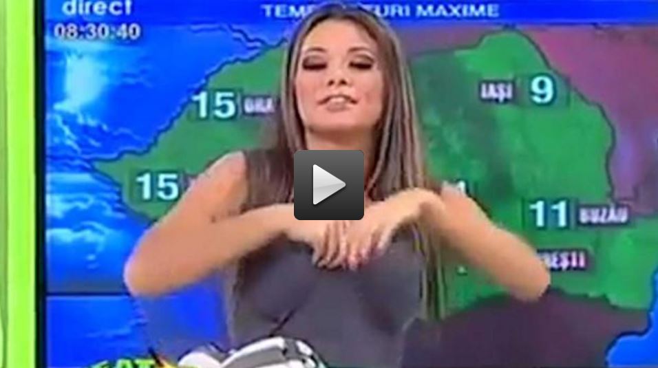 Weather,Video,Weather,Girl,Left,Embarrassed,Accidentally,Flashing,Boobs,Liv...