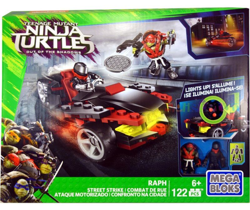 Mega Bloks Teenage Mutant Ninja Turtles Raph Street Strike Out of the Shadows 
