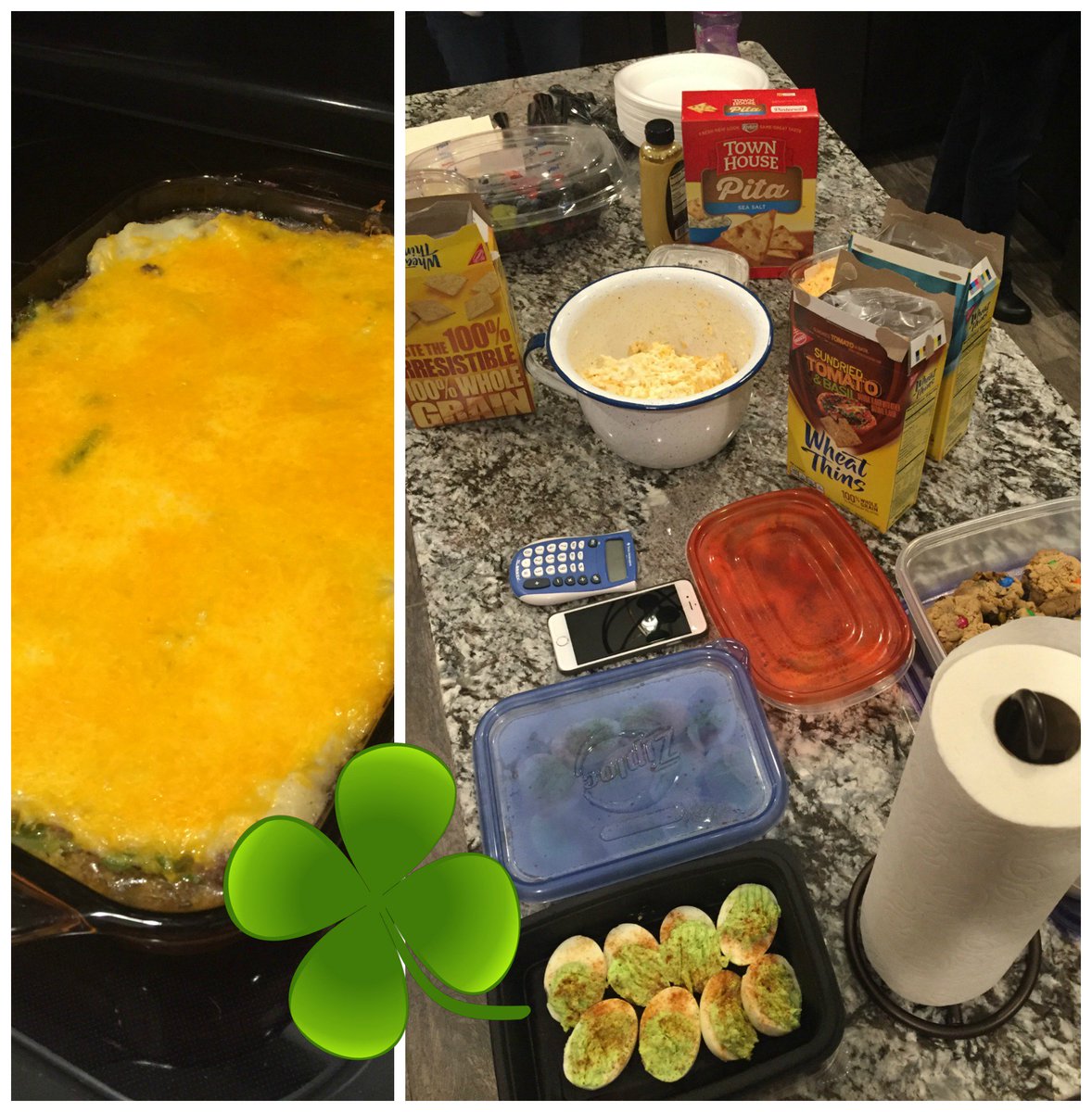 Celebrating #StPatricksDay the right way, with a ton of food!