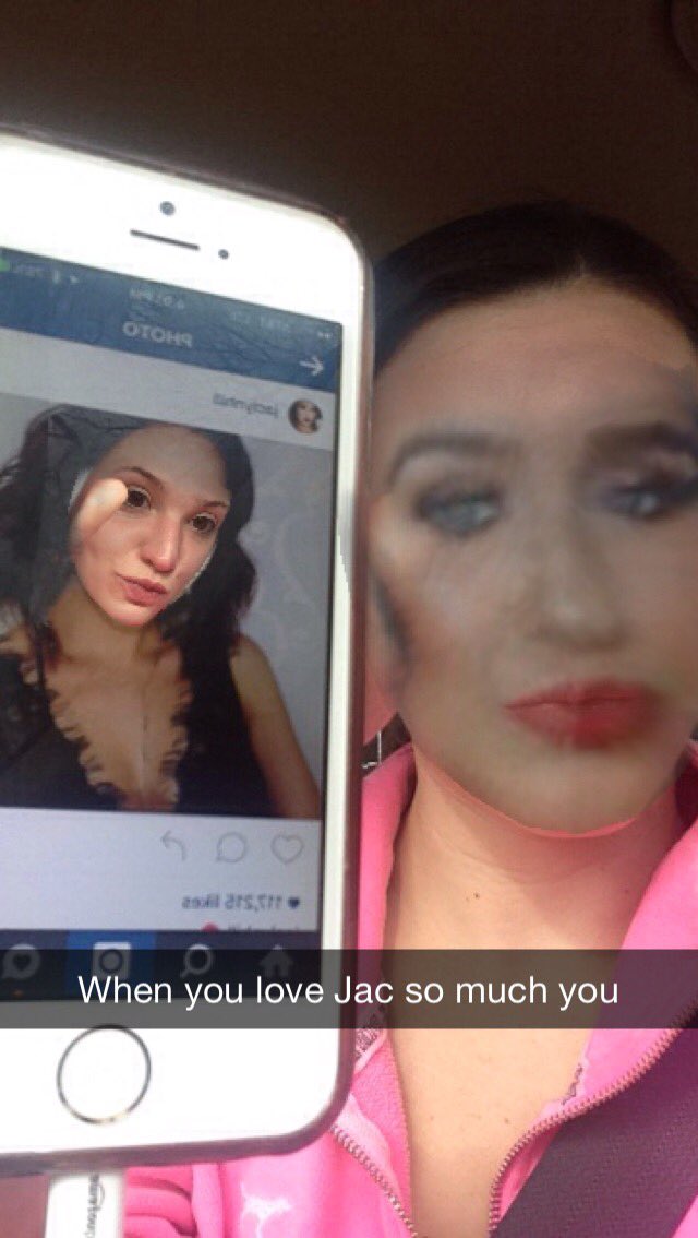 GD_216's tweet photo. When you love her so much you just become her. #faceswapjaclynhill #hillster @Jaclynhill https://t.co/4PqbaZgxfV