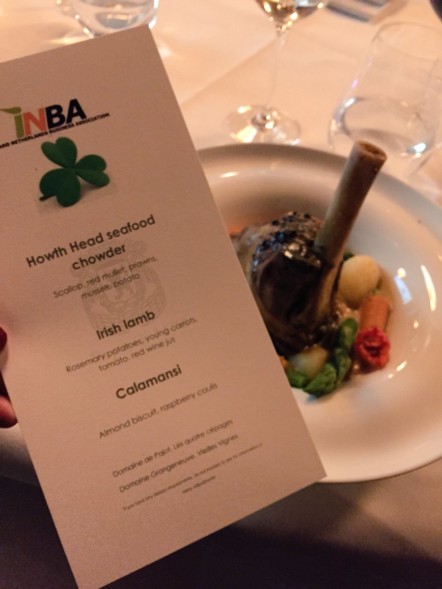 lauracronin_'s tweet photo. Very different way to be celebrating St Patrick's Day at #inbaspd, such a lovely evening with a great menu! ☘ https://t.co/xcNVwnB1cH