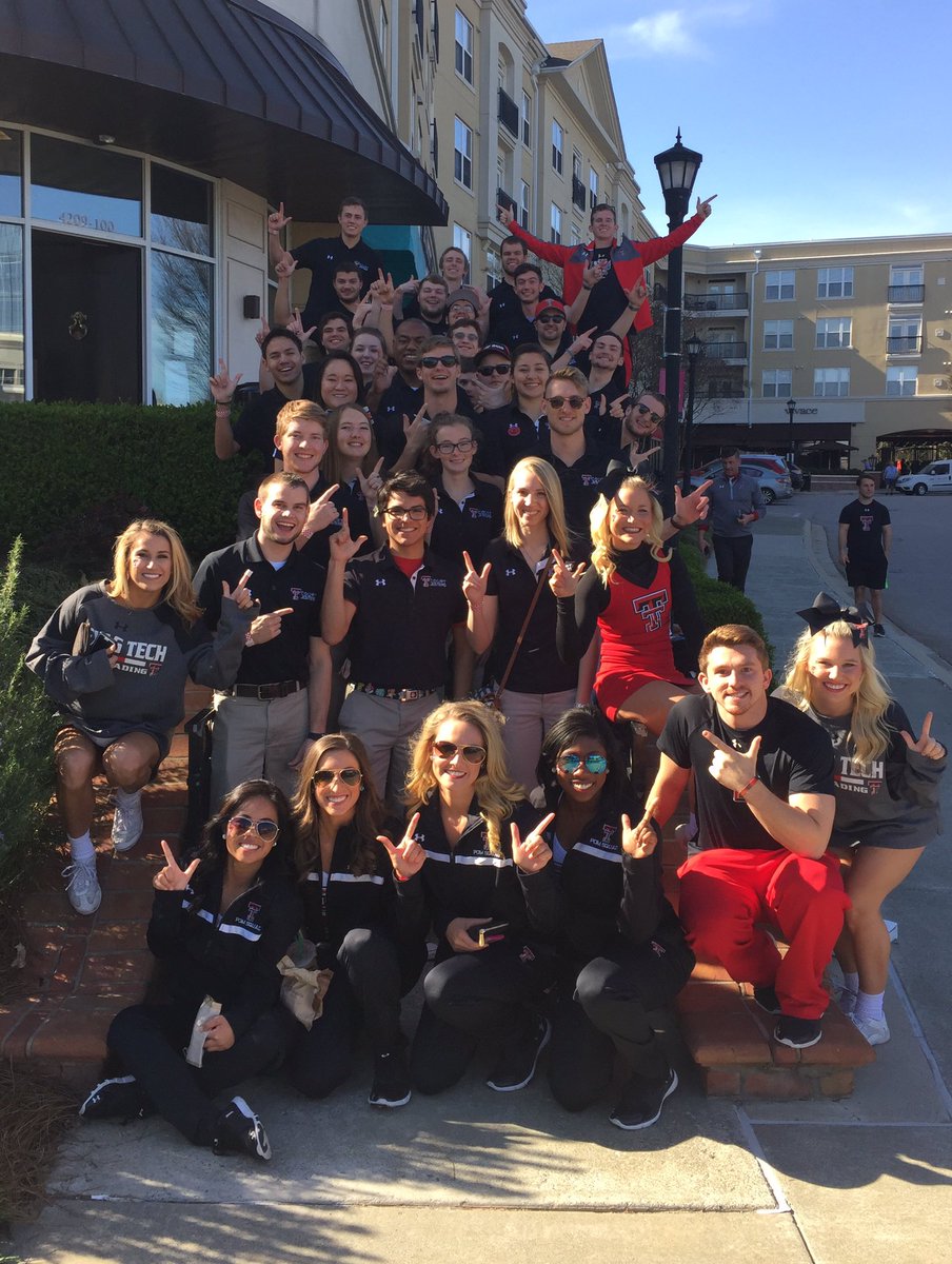 TTUCourtJesters's tweet photo. A great trip with @TTU_Spirit @ttucheer @ttupom Congrats @TexasTechMBB on a wonderful season!! #WeBelong https://t.co/j6Oj91Psls