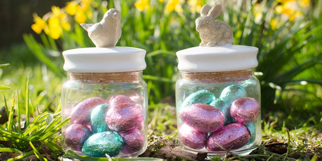 Spring has nearly sprung and Easter awaits with our cute Robin and Rabbit Trinket Jars bit.ly/CHtrinket
