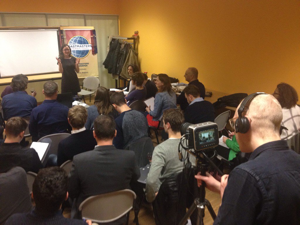 Toastmasters Antwerpen (@tmantwerp) on Twitter photo A full house tonight and... Janus Bragi Jakobsson shooting for a report on <a href="/Toastmasters/">Toastmasters</a> in <a href="/fansofflanders/">Fans of Flanders</a>! A full house tonight and... Janus Bragi Jakobsson shooting for a report on <a href="/Toastmasters/">Toastmasters</a> in <a href="/fansofflanders/">Fans of Flanders</a>!