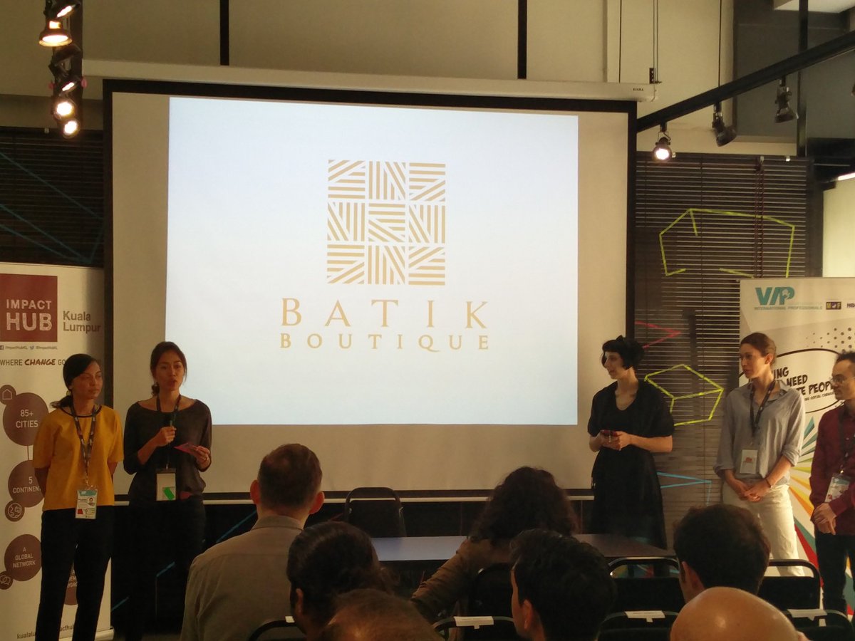 VIPprogramme's tweet photo. Day 5 finale: pitching time! Impact Project Team 1 (Batik Boutique) kicks off the session. #MyVIP2016 https://t.co/7VypiXEcsF