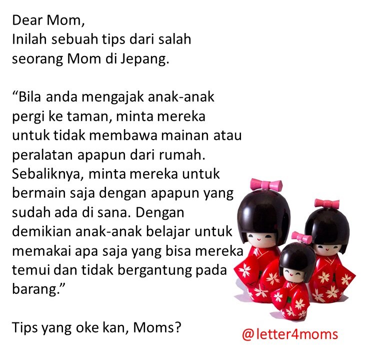 Letter4Moms's tweet photo. #parenting #mother #motherhood #mothering #ibunda #ibu #bunda #ParentingAroundTheWorld https://t.co/EuDkd4HZYe